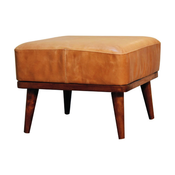 Corrigan Studio® Stylish and Minimalist LeatherFootstool Easy to